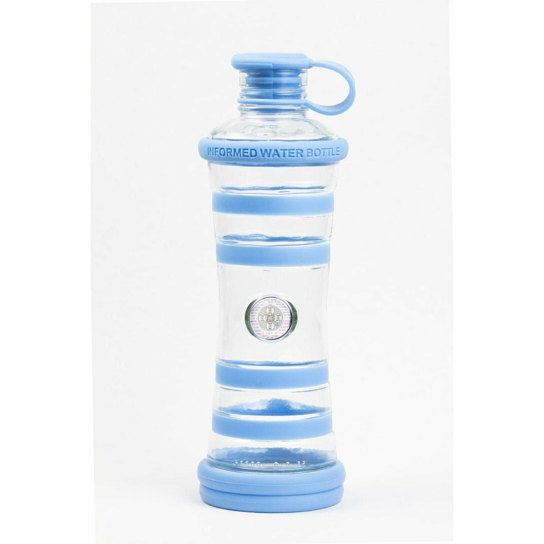 i9Bottle - Praktische Glasflasche mit Wasserenegetisierung (0,65l) Chakra-Edition